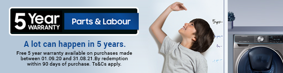Samsung 5 Year Extended Warranty - 31.08.2021