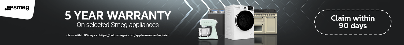 Smeg - 5-year warranty when you purchase selected Appliances - 31.12.2025