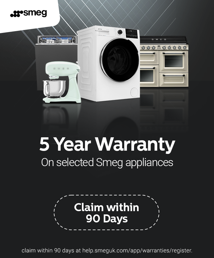 Smeg - 5-year warranty when you purchase selected Appliances - 31.12.2025