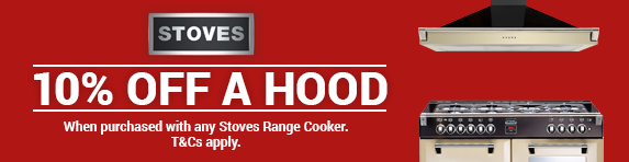 STOVES - 10% off all hoods with a Range Cooker - 03.01.2019