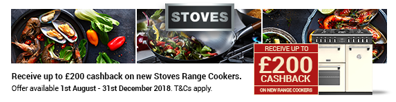 STOVES Richmond up to ?200 Cashback 01.08.2018 - 31.12.2018
