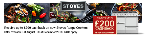 STOVES Sterling up to ?200 Cashback 01.08.2018 - 31.12.2018