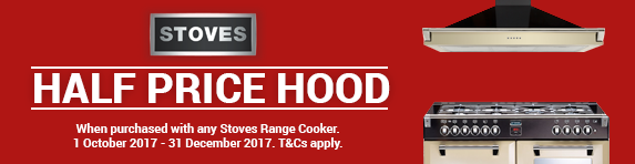 STOVES Half Price Hood Promo 01.10.2017 - 31.12.2017