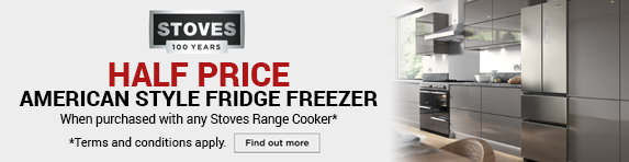 Stoves - Half Price American Style Fridge Freezer when purchasing a Sterling, Precision or Richmond Range Cooker - 01.01.2020 - 31.03.2020