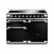 Rangemaster ELS110EIGB 110cm Induction Range Cooker Elise Gloss Black / Brushed Nickel, A Rated