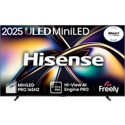 Hisense 100U8QTUK 100 ULED Mini LED Smart Television, 4K Ultra HD, Black, D Rated