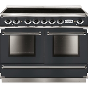 Falcon 1092 Continental Slate Brushed Chrome 110cm Induction Range Cooker, Grey, A Rated