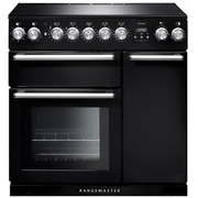 Rangemaster NEX90EIBL/C 90cm Induction Range Cooker Nexus Black / Chrome, A Rated