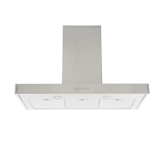 Rangemaster UNBHDS90SS 90cm Chimney Cooker Hood Flat Stainless Steel, C Rated