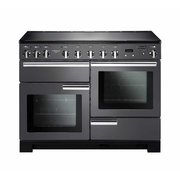 Rangemaster PDL110EISL/C 110cm Induction Range Cooker Professional Deluxe Slate / Chrome, A Rated