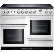 Rangemaster NEX110EIWH/C 110cm Induction Range Cooker Nexus White / Chrome, A Rated