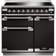 Rangemaster ELS90EIGB 90cm Induction Range Cooker Elise Black / Brushed Nickel, A Rated