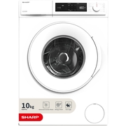 Sharp ES-NFA014BWNA-EN Washing Machine, 10kg, 1400 Spin, White, A Rated