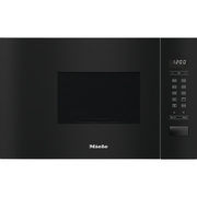 Miele ContourLine M2234SC Obsidian Black Built-In Microwave with Grill