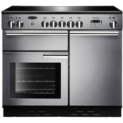 Rangemaster PROP100ECSS/C 100cm Ceramic Range Cooker Professional Plus Stainless Steel / Chrome, A Rated