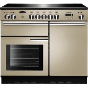 Rangemaster PROP100ECCR/C 100cm Ceramic Range Cooker Professional Plus Cream with Chrome, A Rated
