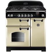 Rangemaster CLA90DFFCR/C 90cm Dual Fuel Range Cooker Classic Cream / Chrome, A Rated