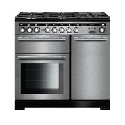 Rangemaster EDL100DFFSS/C 100cm Dual Fuel Range Cooker Encore Deluxe Stainless Steel / Chrome, A Rated