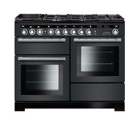 Rangemaster EDL110DFFSL/C 110cm Dual Fuel Range Cooker Encore Deluxe Slate / Chrome, A Rated