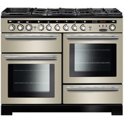 Rangemaster EDL110DFFIV/C 110cm Dual Fuel Range Cooker Encore Deluxe Ivory / Chrome, A Rated