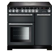 Rangemaster EDL90EISL/C 90cm Induction Range Cooker Encore Deluxe Slate / Chrome, A Rated