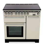Rangemaster EDL90EIIV/C 90cm Induction Range Cooker Encore Deluxe Ivory / Chrome, A Rated