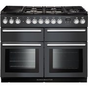 Rangemaster NEXSE110DFFSL/C 110cm Dual Fuel Range Cooker Nexus SE Slate / Chrome, A Rated