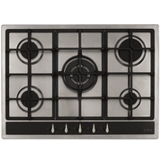 CDA HG7351SS 68cm 5 Burner Gas Hob, Stainless Steel