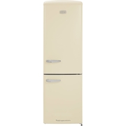 CDA Florence Barley Retro Frost Free Fridge Freezer, 60/40, Cream, D Rated