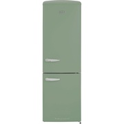 CDA Florence Meadow Retro Frost Free Fridge Freezer, 60/40, Green, D Rated