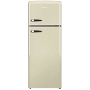 Amica FDR2213C Retro Static Fridge Freezer, 80/20, Cream, E Rated