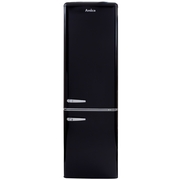 Amica FKR29653B Retro Static Fridge Freezer, 60/40, Black, E Rated