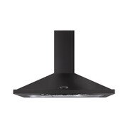 Rangemaster LEIHDC110SL/C 110cm Chimney Cooker Hood Slate and Chrome, Slate with Chrome Badge