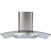 CDA ECP82SS 80cm Chimney Cooker Hood, Stainless Steel, D Rated