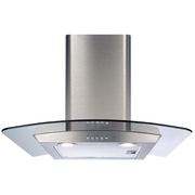 CDA ECP62SS 60cm Chimney Cooker Hood, Stainless Steel, D Rated
