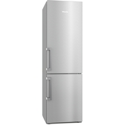 Miele KFN4797CD CLST CleanSteel No Frost Fridge Freezer, 70/30, Stainless Steel, C Rated