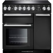 Rangemaster NEX90EICB/C 90cm Induction Range Cooker Nexus Charcoal Black / Chrome, A Rated