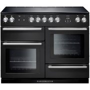 Rangemaster NEX110EICB/C 110cm Induction Range Cooker Nexus Charcoal Black / Chrome, A Rated