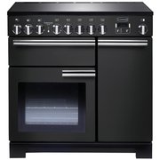 Rangemaster PDL90EICB/C 90cm Induction Range Cooker Professional Deluxe Charcoal Black / Chrome, A Rated