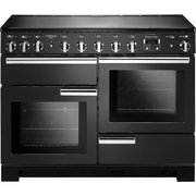 Rangemaster PDL110EICB/C 110cm Induction Range Cooker Professional Deluxe Charcoal Black/ Chrome, A Rated