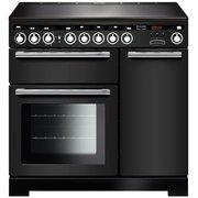 Rangemaster EDL90EICB/C 90cm Induction Range Cooker Encore Deluxe Charcoal Black / Chrome, A Rated