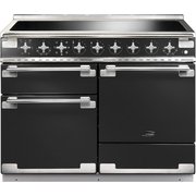 Rangemaster ELS110EICB 110cm Induction Range Cooker Elise Charcoal Black / Brushed Nickel, A Rated