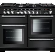 Rangemaster EDL110DFFCB/C 110cm Dual Fuel Range Cooker Encore Deluxe Charcoal Black / Chrome, A Rated
