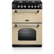 Rangemaster CLA60DFFCR/C Dual Fuel Cooker with Double Oven Classic Cream / Chrome, A Rated