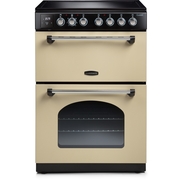 Rangemaster CLA60ECCR/C Ceramic Electric Cooker with Double Oven Classic Cream / Chrome, A Rated