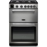 Rangemaster PROPL60NGFSS/C Gas Cooker with Double Oven Professional Plus Stainless Steel / Chrome, A+ Rated