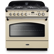 Rangemaster CLAS90FXDFFCR/C 90cm Dual Fuel Range Cooker Classic FX Cream / Chrome, A Rated