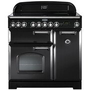 Rangemaster CDL90EICB/C 90cm Induction Range Cooker Classic Deluxe Charcoal Black / Chrome, A Rated