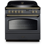 Rangemaster Classic FX CLAS90FXEISL/B 90cm Induction Range Cooker 90 Slate / Brass, A Rated