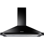 Rangemaster RCLAHDC100BL/C 100cm Chimney Cooker Hood Classic Black / Chrome, B Rated